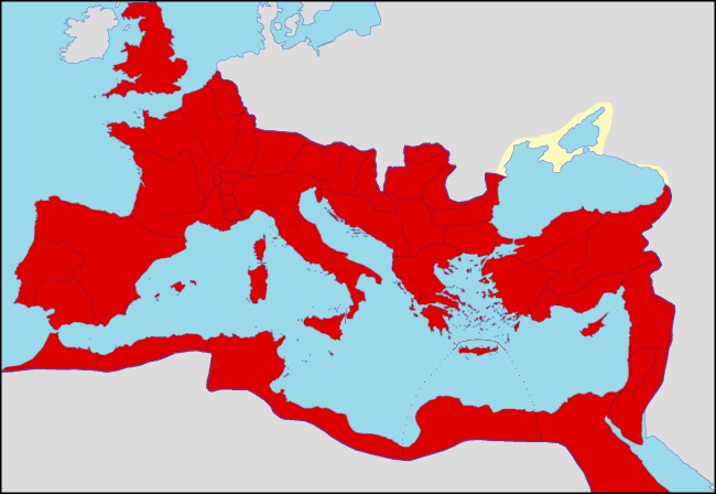 the roman empire around 150AD