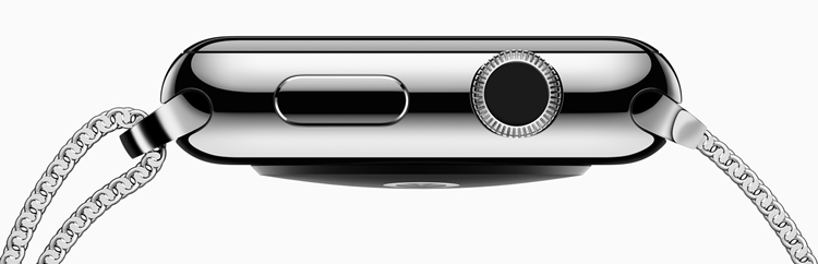 apple watch showing digital crown