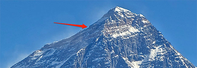 blocked on mount Everest