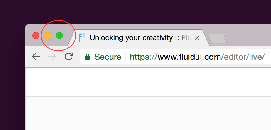 Fluid UI switch to fullscreen