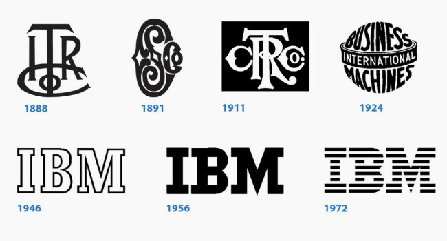 history of the IBM logo