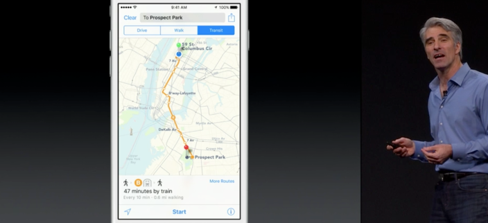 new maps feature revealed in ios9