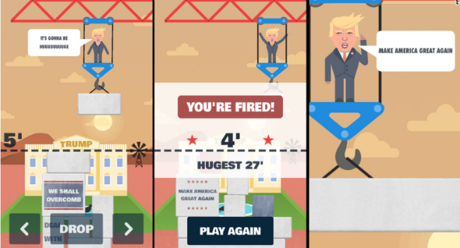 trump's wall game screenshot