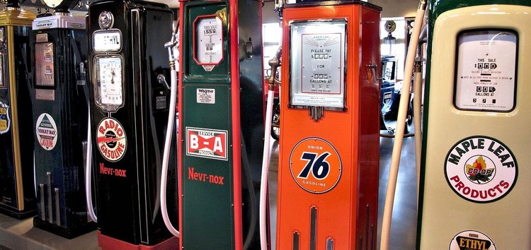 vintage petrol pumps